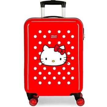 Maleta de Cabina Infantil Hello Kitty Castle Rígida Rojo 38x55x20cm 34L