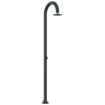 Ducha Temporizada de Aluminio Gris Sined Luna con Mezclador para Agua Fría y Soffione Redondo 233x17x17 cm
