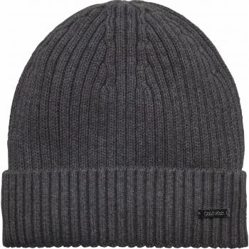 Calvin Klein Basic Rib Beanie Gorro de Punto, Gris