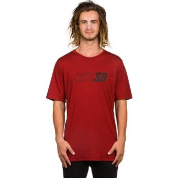 Nike Sb Skyline Dri-Fit Cool Gfx Ss - Camiseta de manga corta para hombre, color rojo, talla L