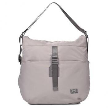 Bolso mochila KCB Hook beige 3060 BE, multiposición, color hielo, 100% vegano