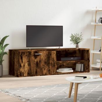 Mueble para TV de Madera Multicapa en Roble Ahumado 120x34x37 cm
