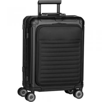 Travelite Next 4-Wheel Cabin Trolley with Front Pocket - Black