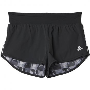 adidas Run Rev Short - Pantalón corto para mujer, color gris, talla 32