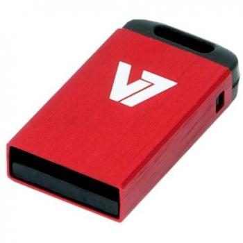 V7 VU216GCR-RED-2E V7 Unidad de memoria flash USB 2.0 nano 16 GB, roja