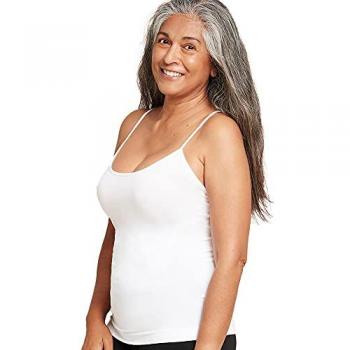 Camiseta de Tirantes de Bambú Orgánico para Mujer - Color Blanco - Talla S