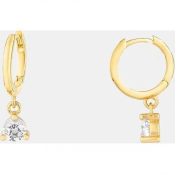 Pendientes Radiant Basics de Plata y Circonitas