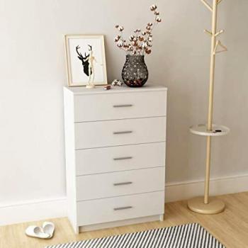 vidaXL Armario 71x35x106cm Madera Blanco Guardarropa Ropero Mueble Organizador