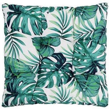 Cojín Para Asiento Tela Estampado Verde 12X50x50 Cm