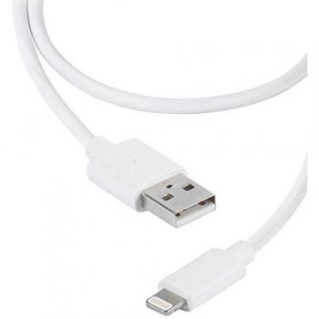 CABLE USB LIGHTNING VIVANCO 36298 BLANCO - CONECTORES USB A-MACHO A LIGHTNING - CARGA Y DATOS - 0.2M