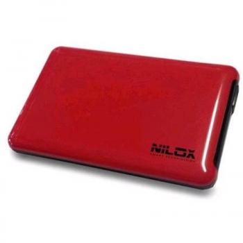 Nilox Box Vacío para Disco Duro, USB 3.0, Color Rojo
