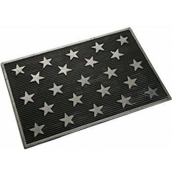 Versa 16980226 Felpudo de goma Estrellas, 40x60cm, Polipropileno, Antideslizante