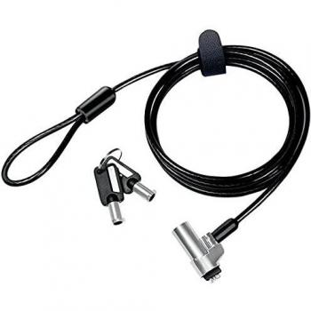 Candado de seguridad para portátil LogiLink NBS013, con llave y 2 llaves, cable de 1.8 m, compatible con Nano Slot