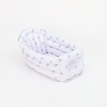 Plastimyr - Bañera Hinchable Bebé Estrellas | Bañera Portátil Bebé para Llevarla de Viaje, a la Piscina o a la Playa - Medidas 66x38x29,5