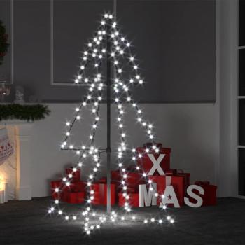 vidaXL Christmas Cone Tree with 160 LEDs, suitable for indoor and outdoor use, measuring 78x120 cm
