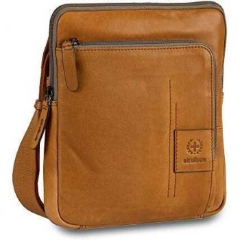 Bolso de Hombro Strellson Hyde Park Brian Cuero Cognac 22 cm