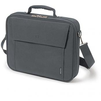 DICOTA Multi 15–17,3 Pulgadas Base Bolsa para el Hombro para portátil, Ordenador y Tablet, Bolsa de portátil Plegable y Ligera, Gris