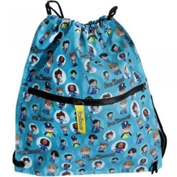 Los Futbolisimos | Mochila de Deporte con Cuerdas para Niños y Niñas | Bolsa Infantil de Piscina y Playa | 38 x 43 cm | Canvas 100% Poliamida | Escolar