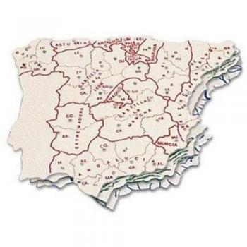 CSP 151512  - Pack de 3 plantillas con diseño mapa España, 15 x 2.5 cm