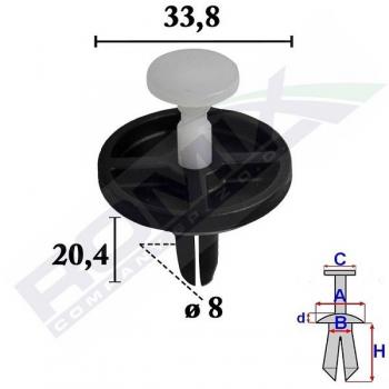 Pinza para tapicería y grapa ROMIX C70558 - Herramienta de sujeción, diseño ergonómico, fabricada en acero inoxidable, capacidad de grapar materiales gruesos, incluye 1000 grapas