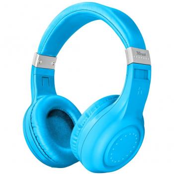 Trust Urban Dura - Auriculares inalámbricos con tecnología Bluetooth, para Llamadas telefónicas y música, Color Azul