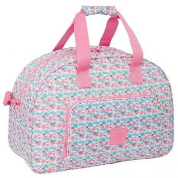 Bolsa de Deporte Moos Flores Multicolor 48 x 33 x 21 cm, cómoda y versátil, ideal para niños de diferentes edades, calidad y resistencia