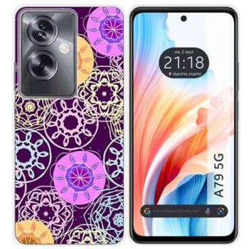 Funda de Silicona Radial para Oppo A79 5G con Dibujos