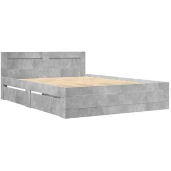 Cabecero Cemento Gris 120x190 cm Madera Multicapa