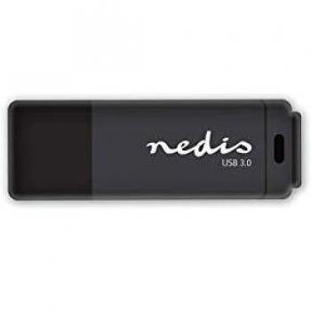 NEDIS FDRIU364BK Unidad Flash USB 3.0 | 64 GB | Lectura a 80 Mbps/Escritura a 10 Mbps | Negro