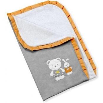 Arullo bebe 1 00% algodón, Casita Gris