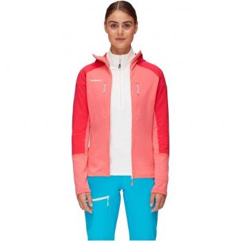 Chaqueta de Montaña para Mujer Mammut Eiswand Advanced con Cerniera Completa y Forro Polar Barberry/Azalea