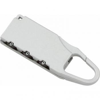 Candado de seguridad metálico con combinación numérica DAM, dimensiones 2.00x6.50x0.80 cm