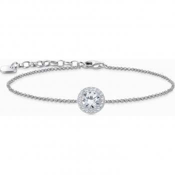 Thomas Sabo Sterling Silver Halo Bracelet with White Zirconia