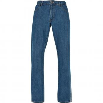 Urban Classics Men's Organic Triangle Denim Jeans, Mid Indigo Washed, Size 31