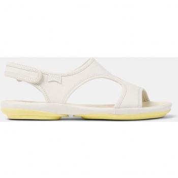 Sandalias planas de mujer Right Nina en piel color blanco
