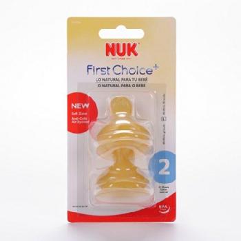 Nuk Tetina Látex Boca Ancha T2 Anticólico 2uds