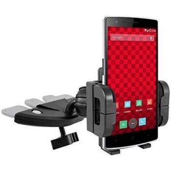 kwmobileRobusto soporte universal de CD OnePlus One / Two - con una fijación resistente para la ranura de CD