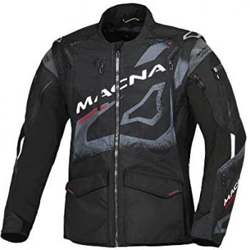 Chaqueta de Enduro Macna Landmark Negra, características: diseño ligero y transpirable, tejido de malla para ventilación, protección en codos y hombros, ajuste ergonómico, múltiples bolsillos, reflectantes para visibilidad nocturna