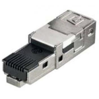 Weidmüller IP67 Cat6a Modular RJ45 Connector - Nickel/Gold, -40 to 70 °C