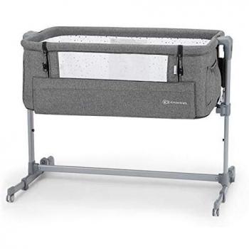 kk Kinderkraft Cuna Colecho 2 en 1 NESTE UP, Ajustable, Plegable, Accesorios, Gris Mezcla