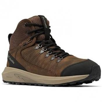 Columbia Botas De Senderismo Trailstorm™ Crest Mid Waterproof, color marrón (Cordovan x Black), impermeables, talla 44 EU