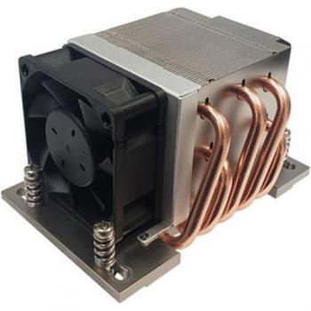 Refrigerador de CPU Dynatron A54 para Socket SP6, 2U, 6 cm, Activo, Color Negro y Gris
