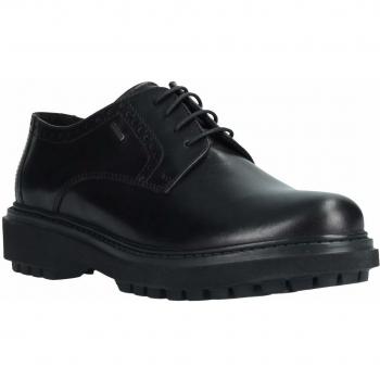 Geox D ASHEELY NP ABX A, Zapatos de Cordones Derby Mujer, Negro