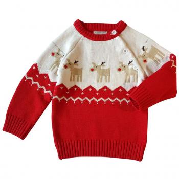 YuanDian Bebé Unisex de Punto Navidad Suéter Manga Larga Invierno Calentar Pullover Jersey
