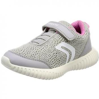 Geox J Waviness Girl C, Girls' Low-Top Sneakers, Grey