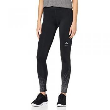 odlo(オドロ) Tights ZEROWEIGHT Ceñidos, Mujer, Negro/Estampado, Xtra Small