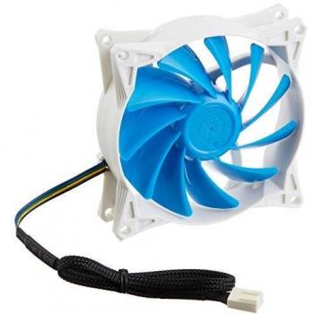 SilverStone SST-FQ91 - Ventilador de refrigeración silencioso de 92mm PWM para ordenador Serie FQ, Alto flujo de aire, azul-blanco