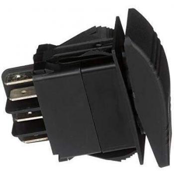 Seachoice 50-12981 Interruptor basculantes contura Off/on Iluminado, Color Negro, 7 terminales