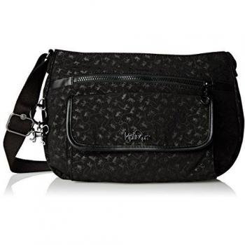 Kipling Syro Mm - Bolso al hombro para mujer Negro Black