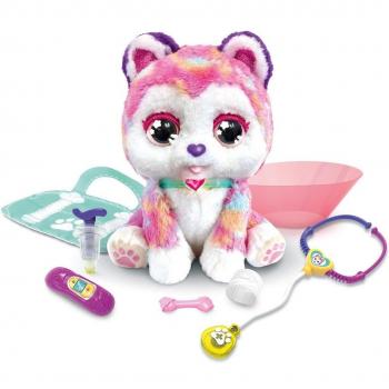 VTech Husky mi cachorrito pupitas, Perrita de peluche mascota interactiva
